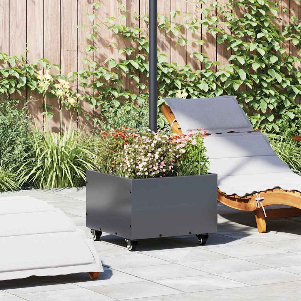 Sonnenschirmständer 11.75 kg Anthrazit Stahl Quadratisch