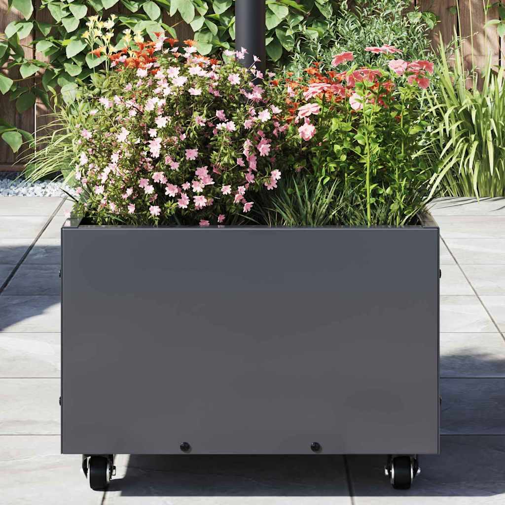 Sonnenschirmständer 11.75 kg Anthrazit Stahl Quadratisch