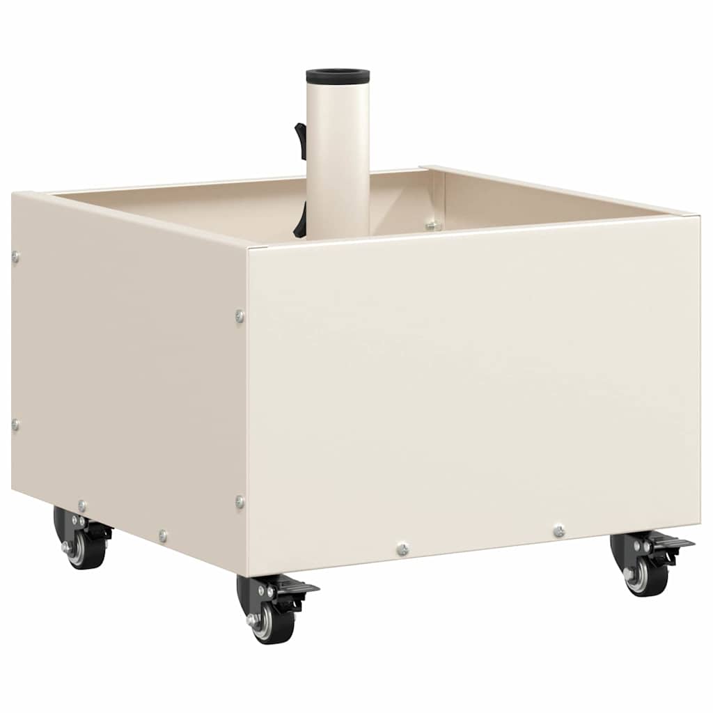 Sonnenschirmständer 11.75 kg Weiß Stahl Quadratisch
