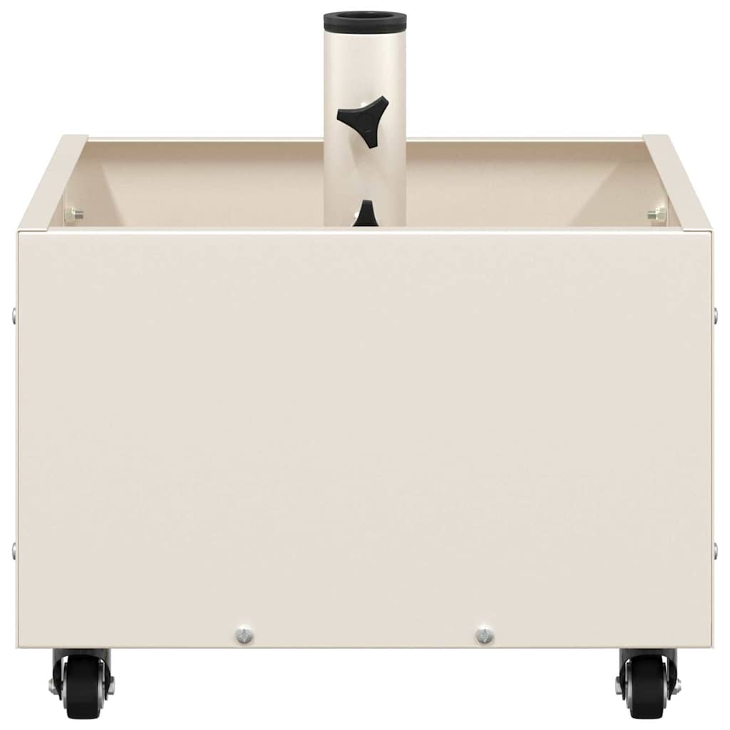 Sonnenschirmständer 11.75 kg Weiß Stahl Quadratisch