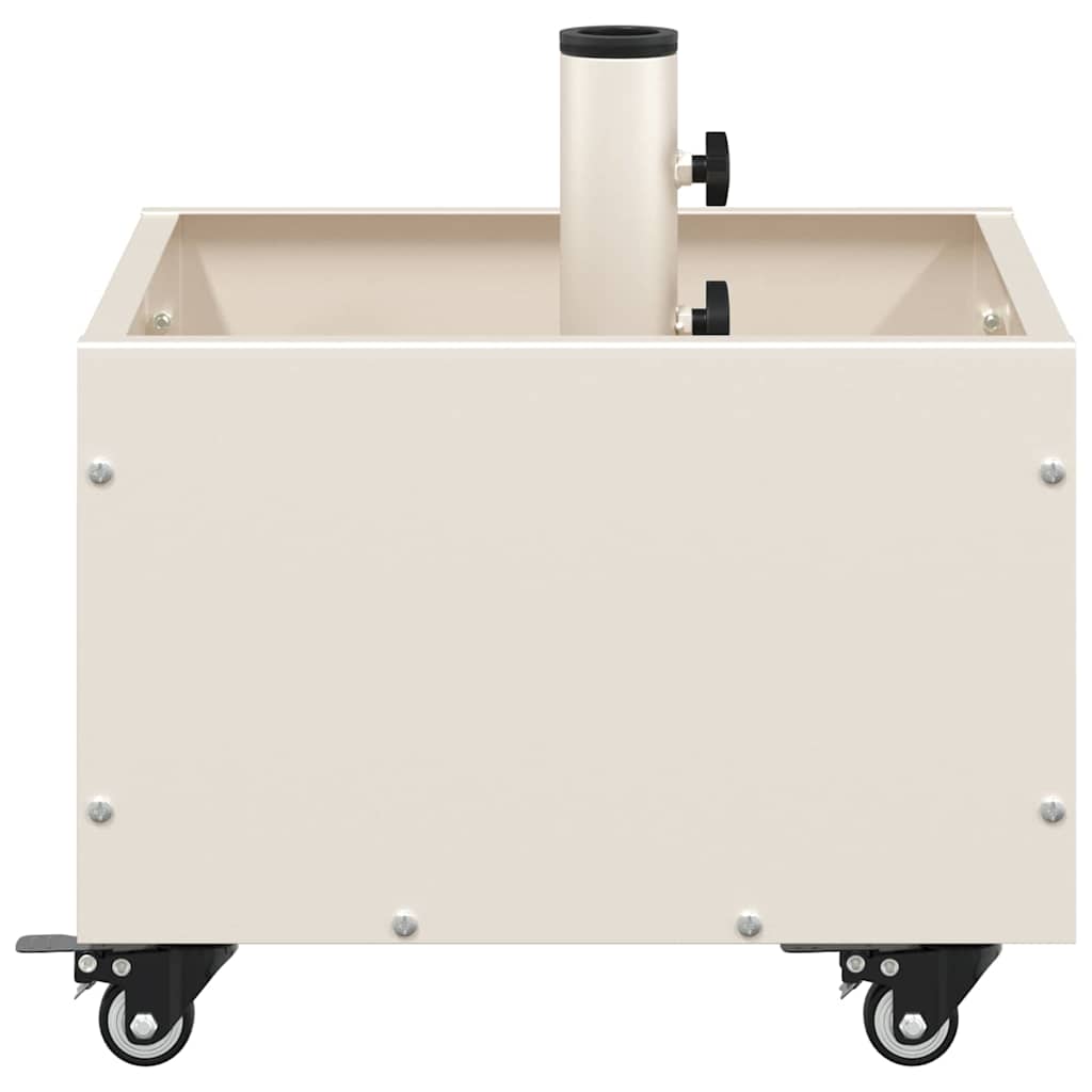 Sonnenschirmständer 11.75 kg Weiß Stahl Quadratisch