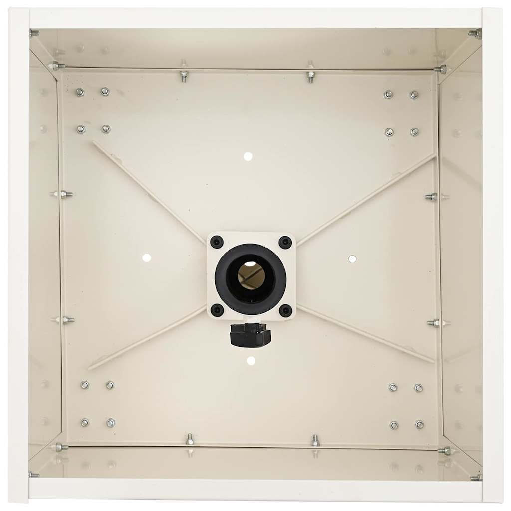 Sonnenschirmständer 11.75 kg Weiß Stahl Quadratisch