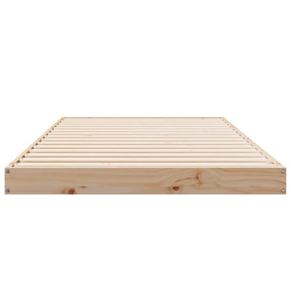 Bodenbettgestell Natur 100 x 220 cm Massives Kiefernholz