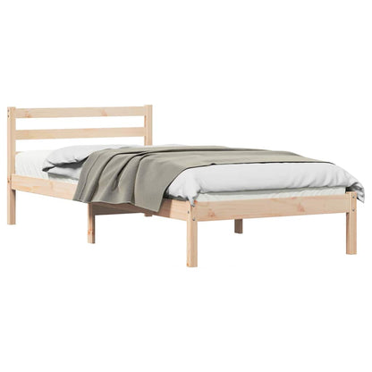 Bettrahmen Braun 225,5 x 85,5 x 69,5 cm Massivholz Kiefer