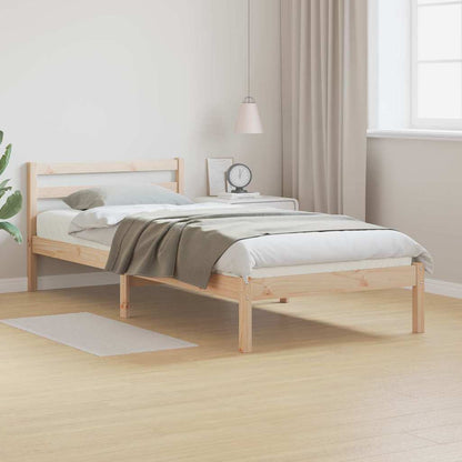 Bettrahmen Braun 225,5 x 95,5 x 69,5 cm Massivholz Kiefer