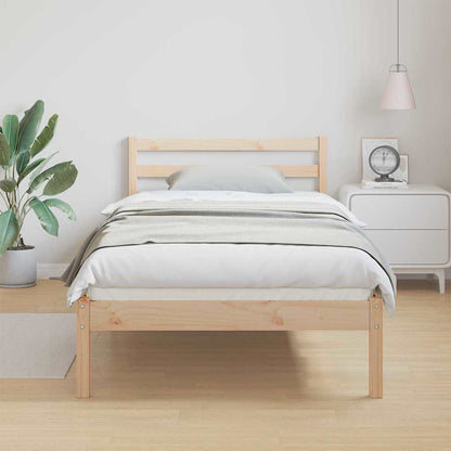 Bettrahmen Braun 225,5 x 95,5 x 69,5 cm Massivholz Kiefer