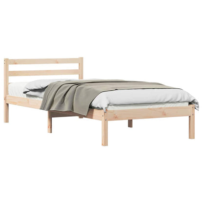 Bettrahmen Braun 225,5 x 105,5 x 69,5 cm Massivholz Kiefer