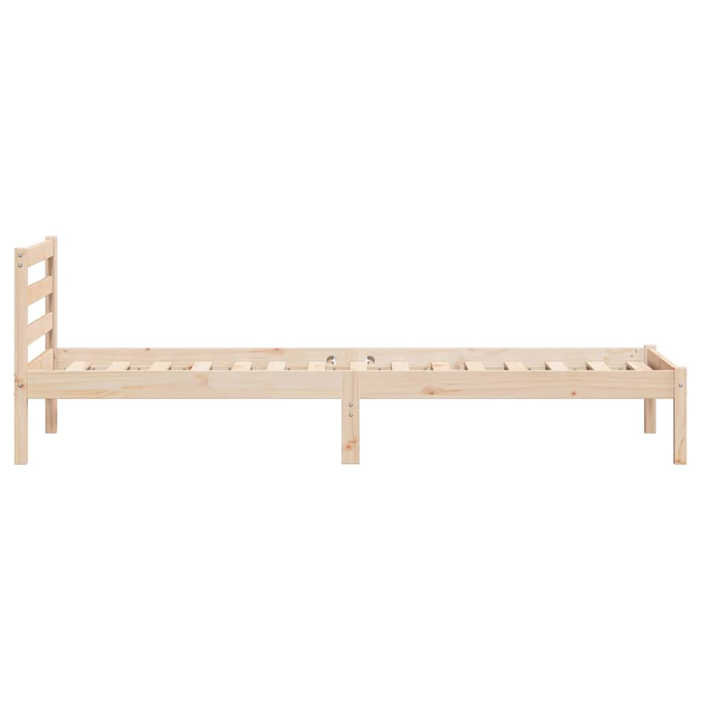 Bettrahmen Braun 225,5 x 105,5 x 69,5 cm Massivholz Kiefer