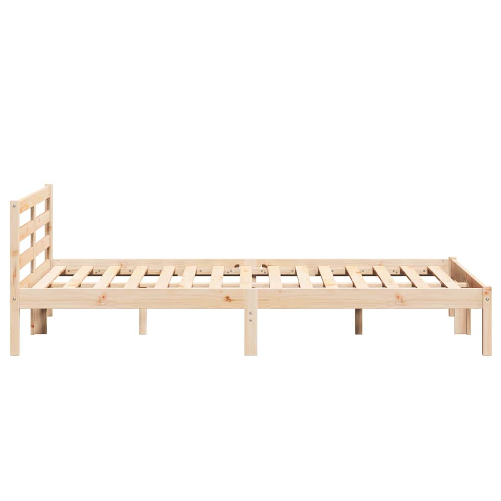 Bettrahmen Braun 225,5 x 145,5 x 69,5 cm Massivholz Kiefer