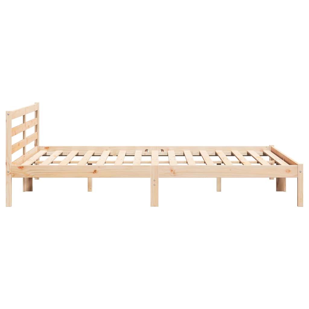 Bettrahmen Braun 225,5 x 185,5 x 69,5 cm Massivholz Kiefer