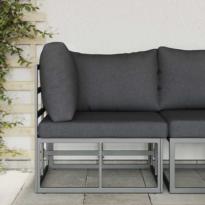 Gartenmöbel Schwarz und Anthrazit 71,5 x 71,5 x 71 cm Metall