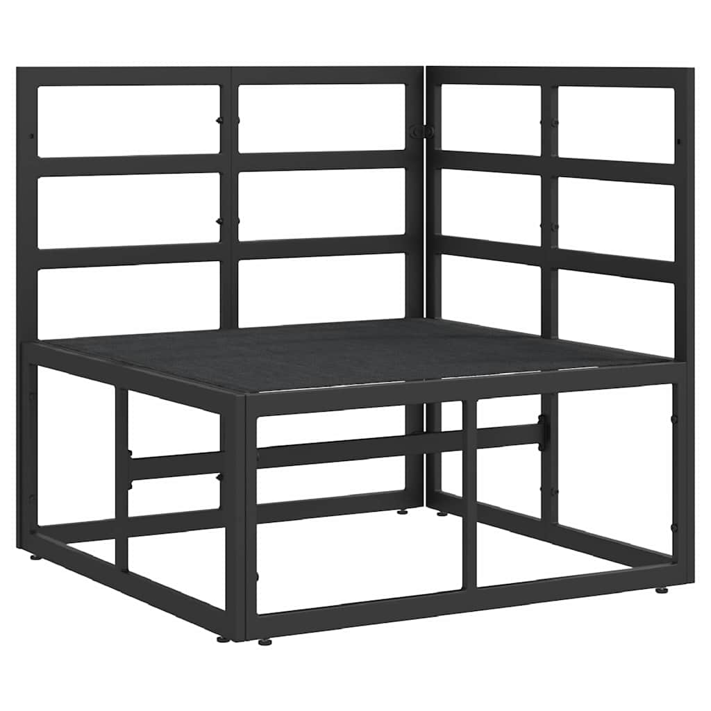 Gartenmöbel Schwarz und Anthrazit 71,5 x 71,5 x 71 cm Metall