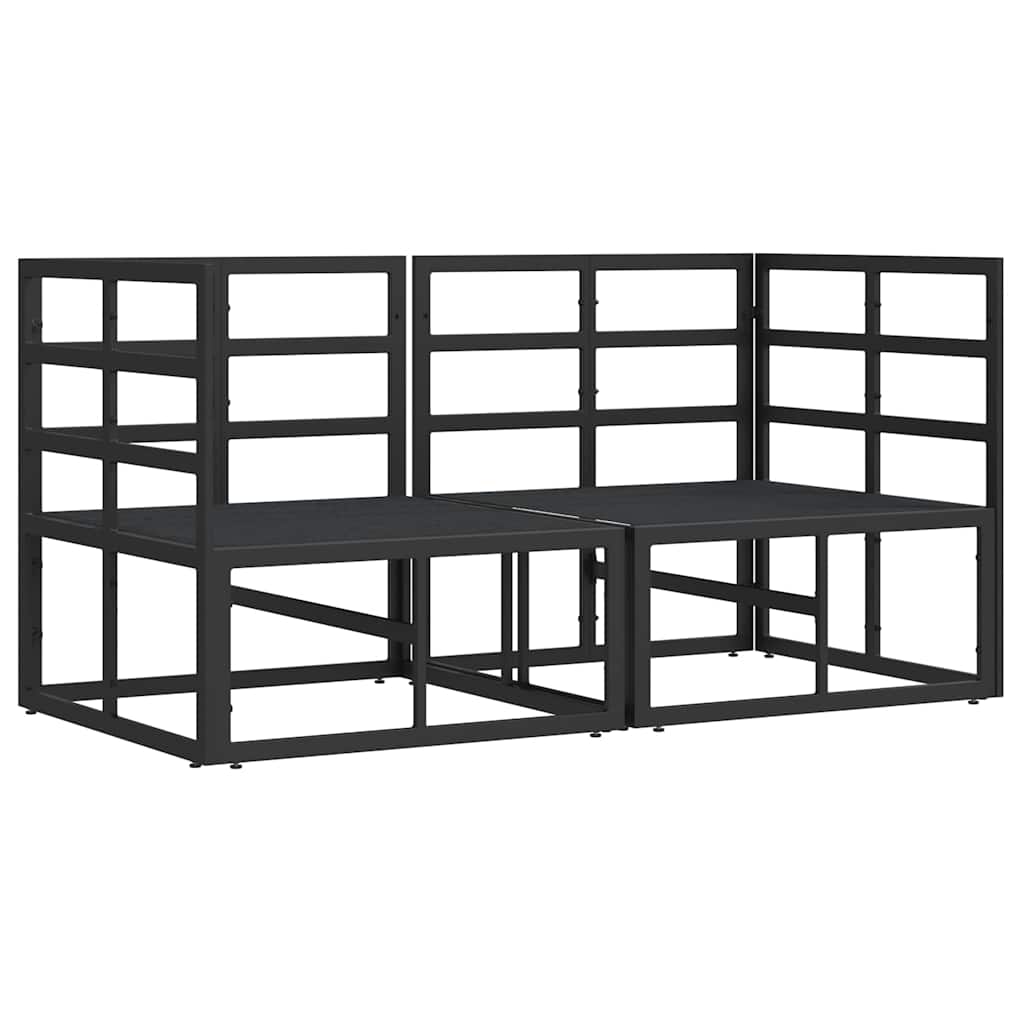 Gartenmöbel 2 Stück Schwarz und Anthrazit 71,5 x 71,5 x 71 cm