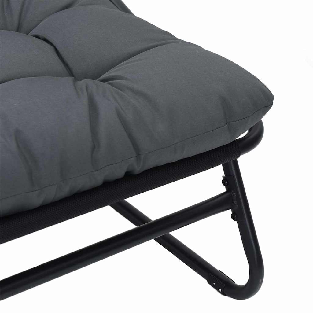 gartenmöbel 2 stk. Schwarz Pulverbeschichteter Stahl