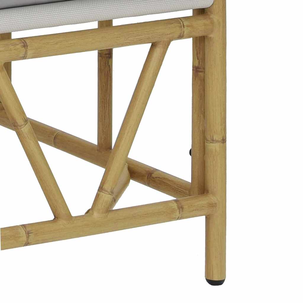 Outdoor-Sitzplätze mit Kissen Hellgrau 110 x 74,5 x 71 cm Stahl