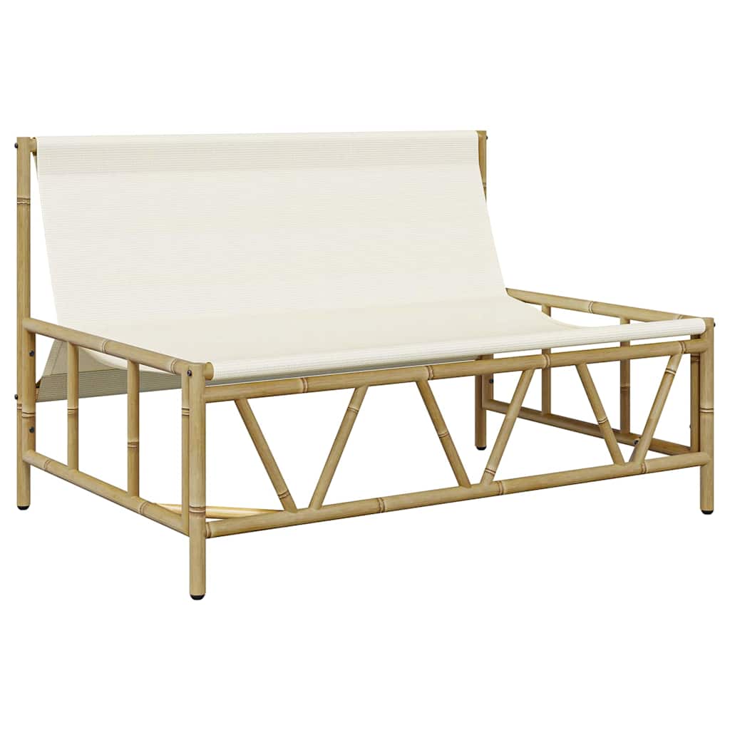 Outdoor-Sitzplätze mit Kissen Hellgrau 110 x 74,5 x 71 cm Stahl