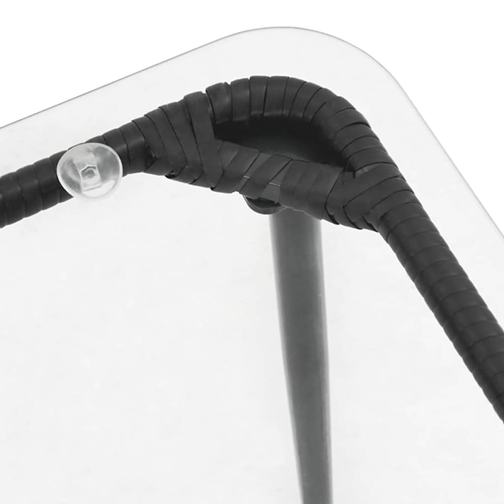 Gartentisch Schwarz 80 x 40 x 45 cm Poly-Rattan