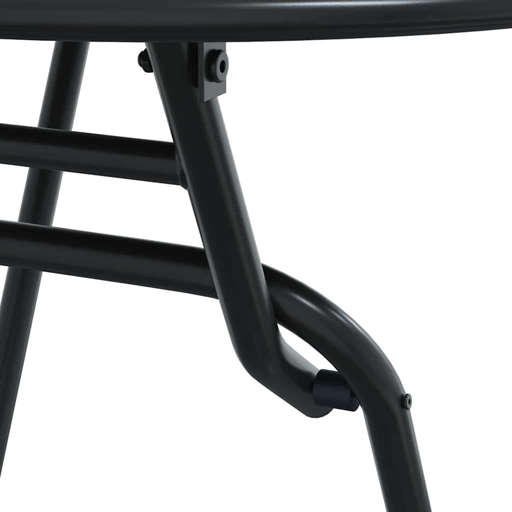 Garten Bistro Set 3 Stk. Anthrazit Stahl