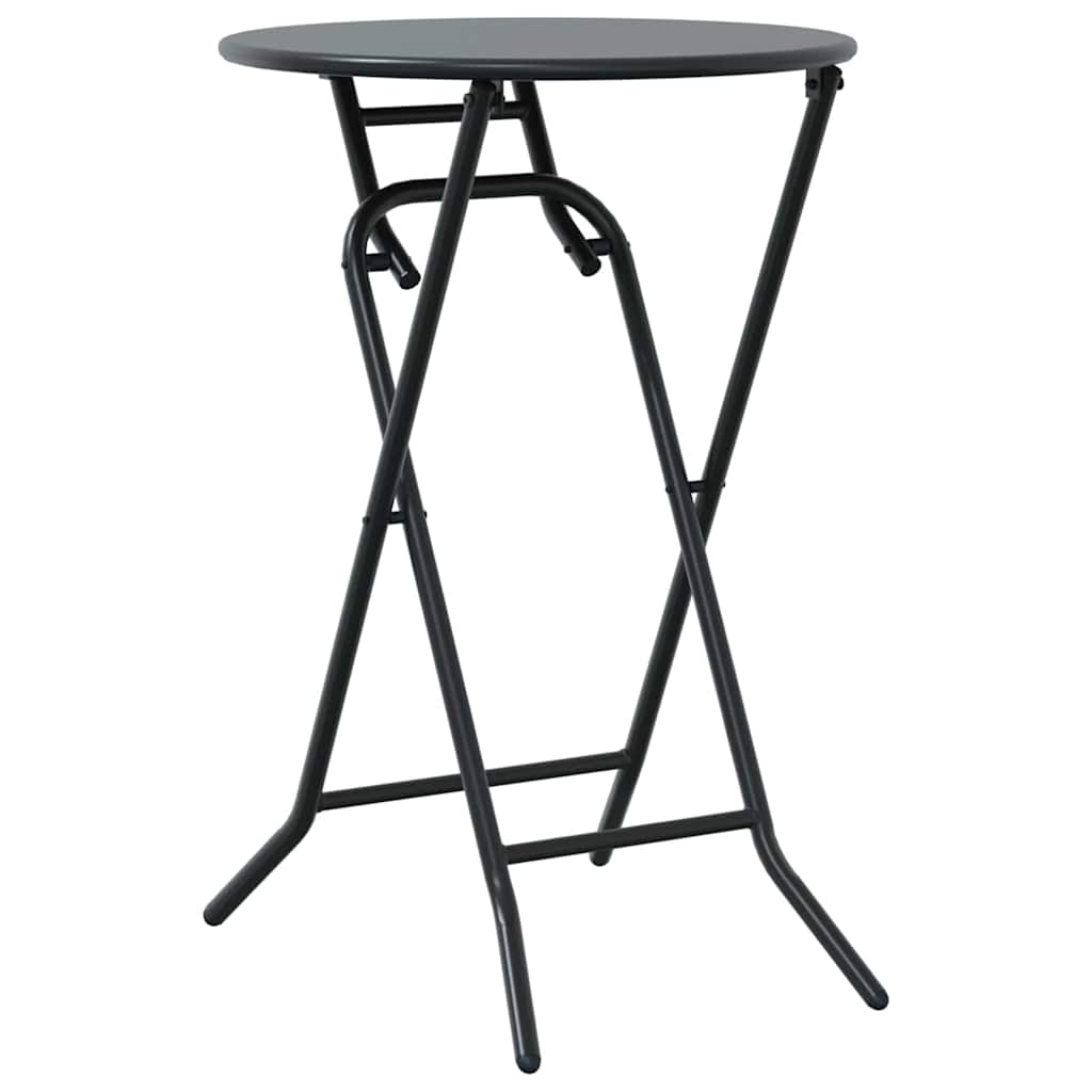 Garten Bistro Set 3 Stk. Anthrazit Stahl