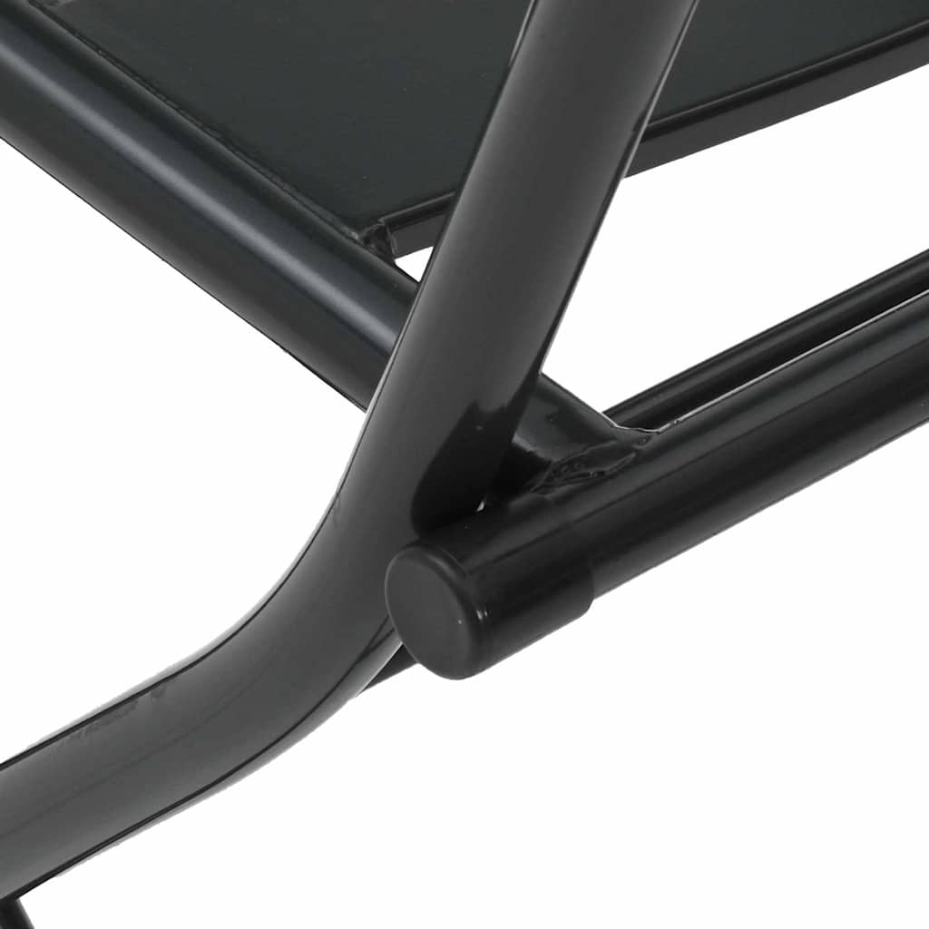 Garten Bistro Set 3 Stk. Anthrazit Stahl