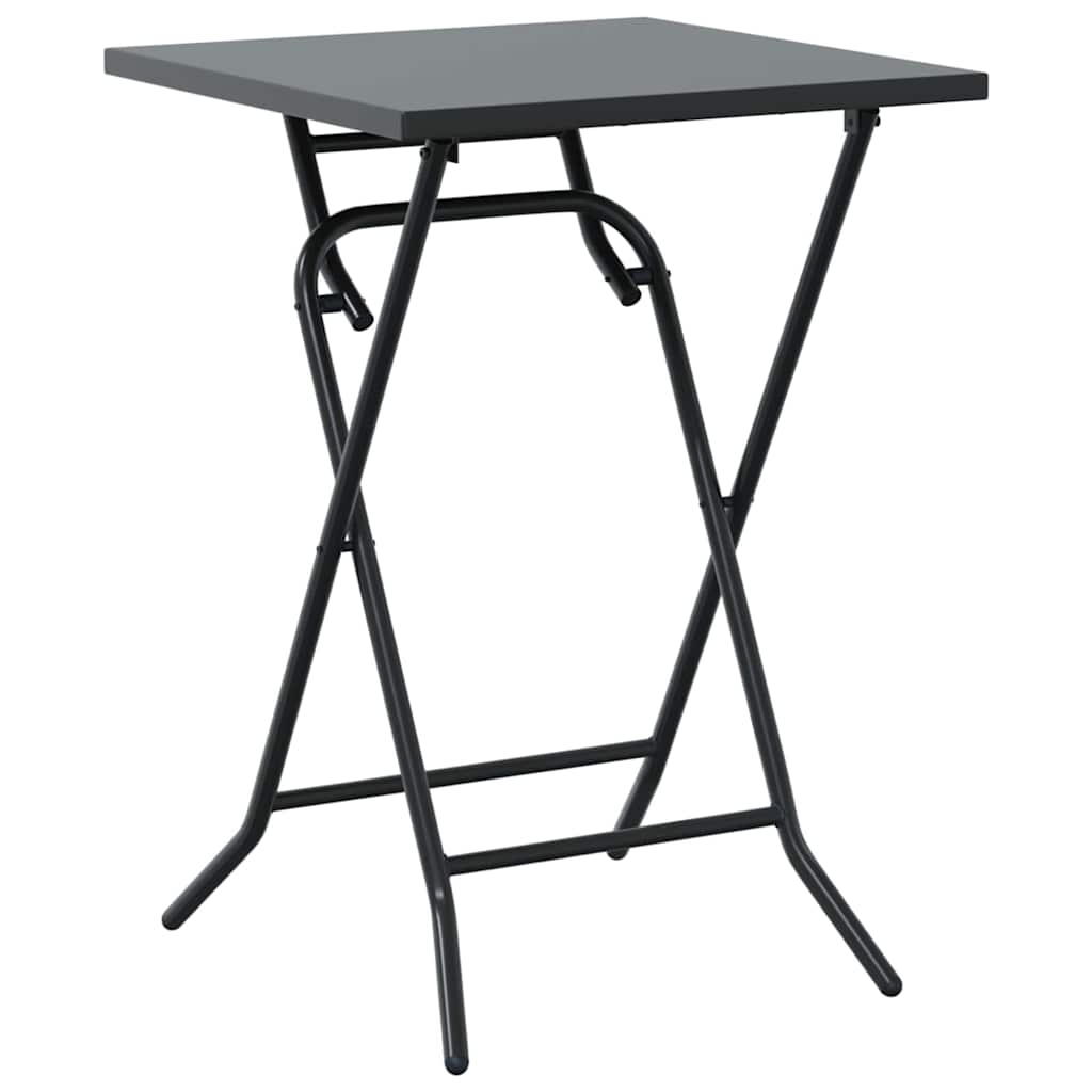 Garten Bistro Set 3 Stk. Anthrazit Stahl