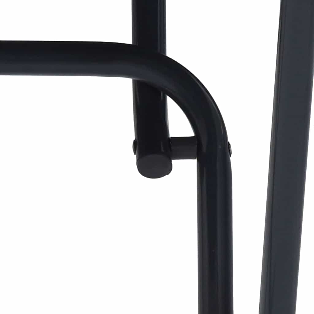 Gartentisch Anthrazit 50 x 50 x 72 cm Metall
