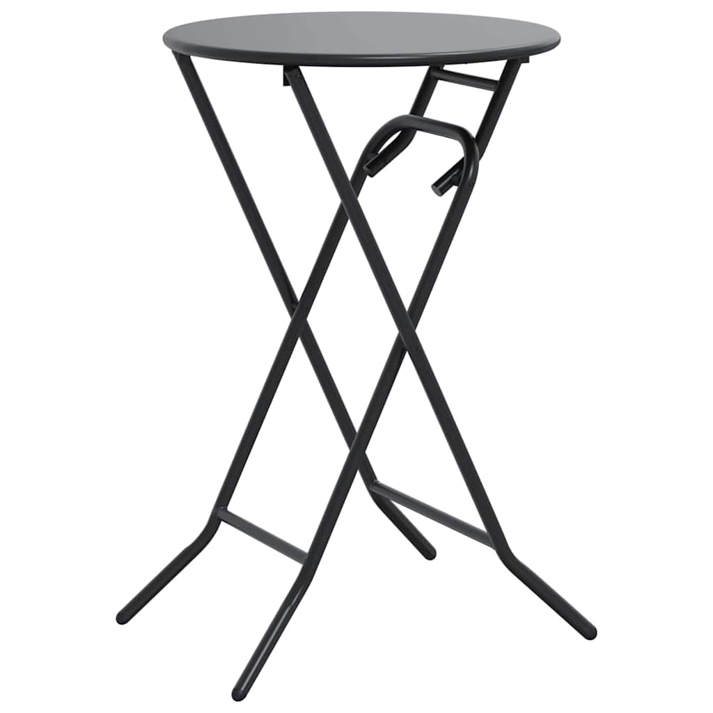Gartentisch Anthrazit 50 x 50 x 72 cm Metall