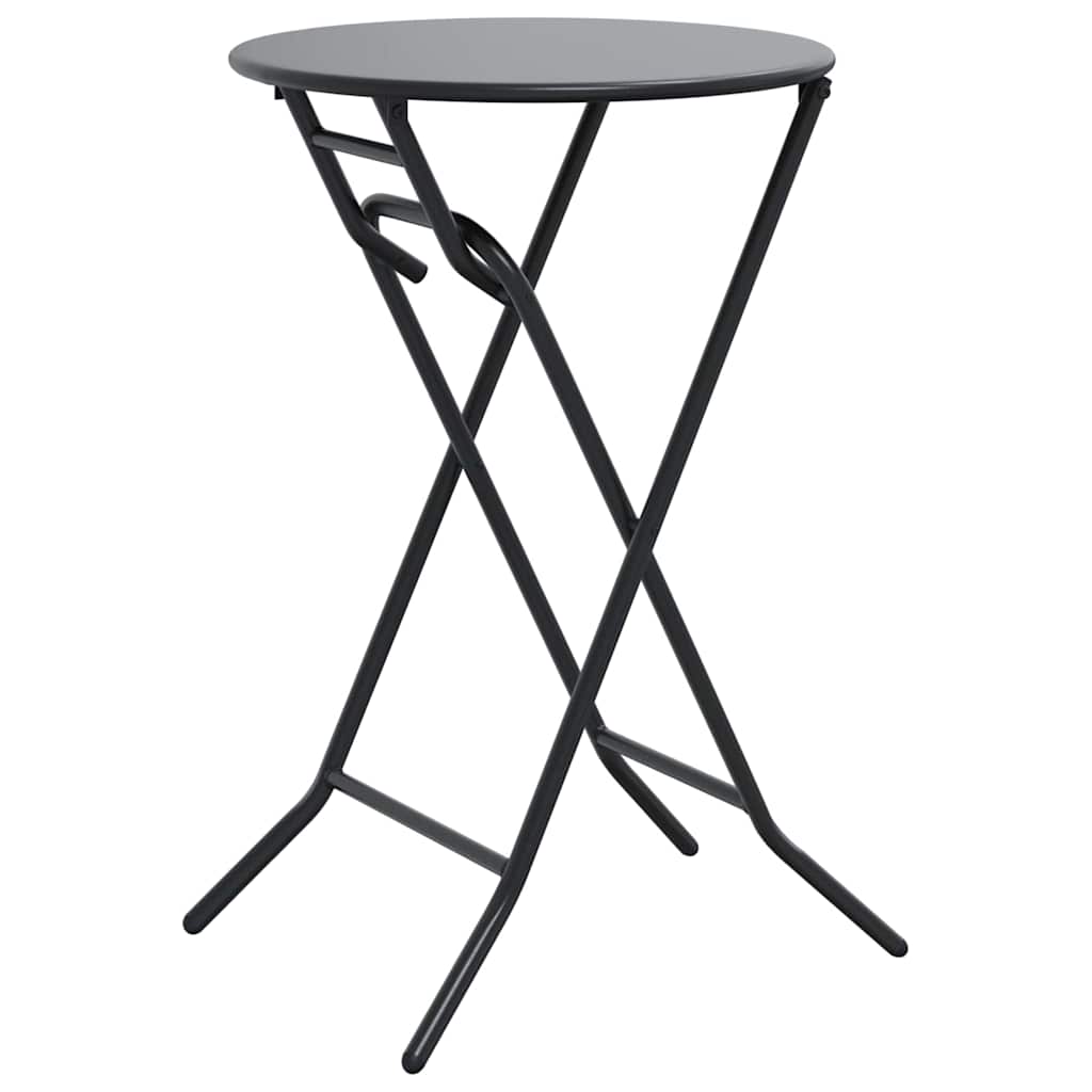 Gartentisch Anthrazit 50 x 50 x 72 cm Metall