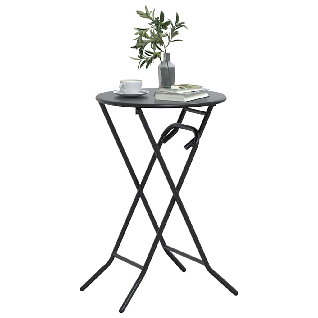 Gartentisch Anthrazit 50 x 50 x 72 cm Metall