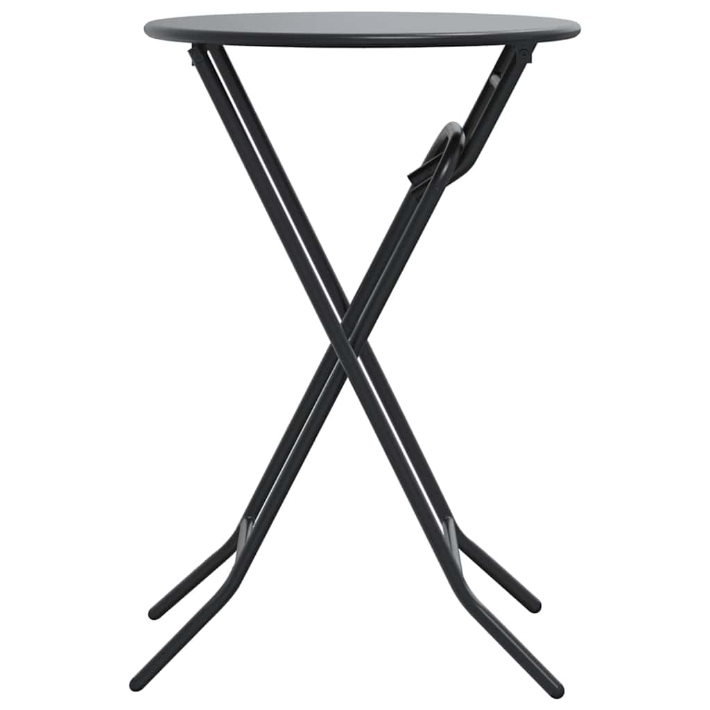 Gartentisch Anthrazit 50 x 50 x 72 cm Metall
