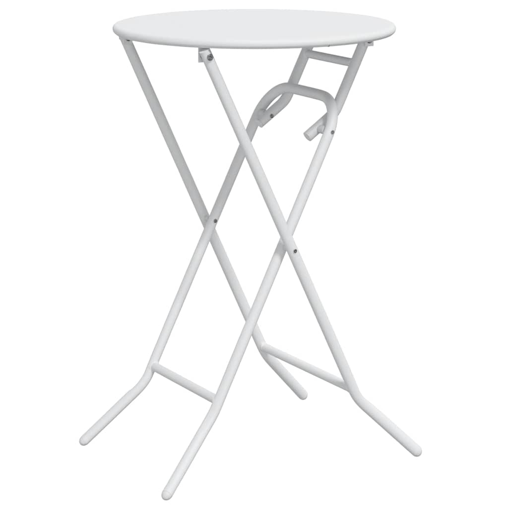 Gartentisch Weiß 50 x 50 x 72 cm Metall
