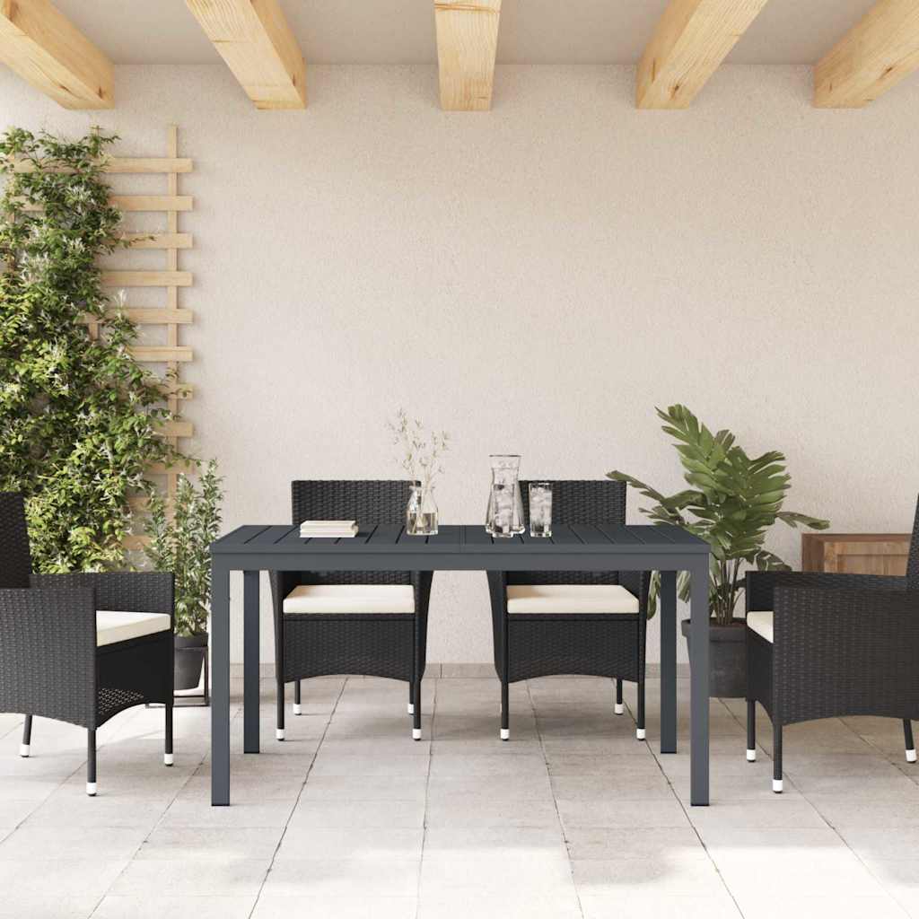 Terrassentisch Anthrazit 180 x 80 x 74 cm
