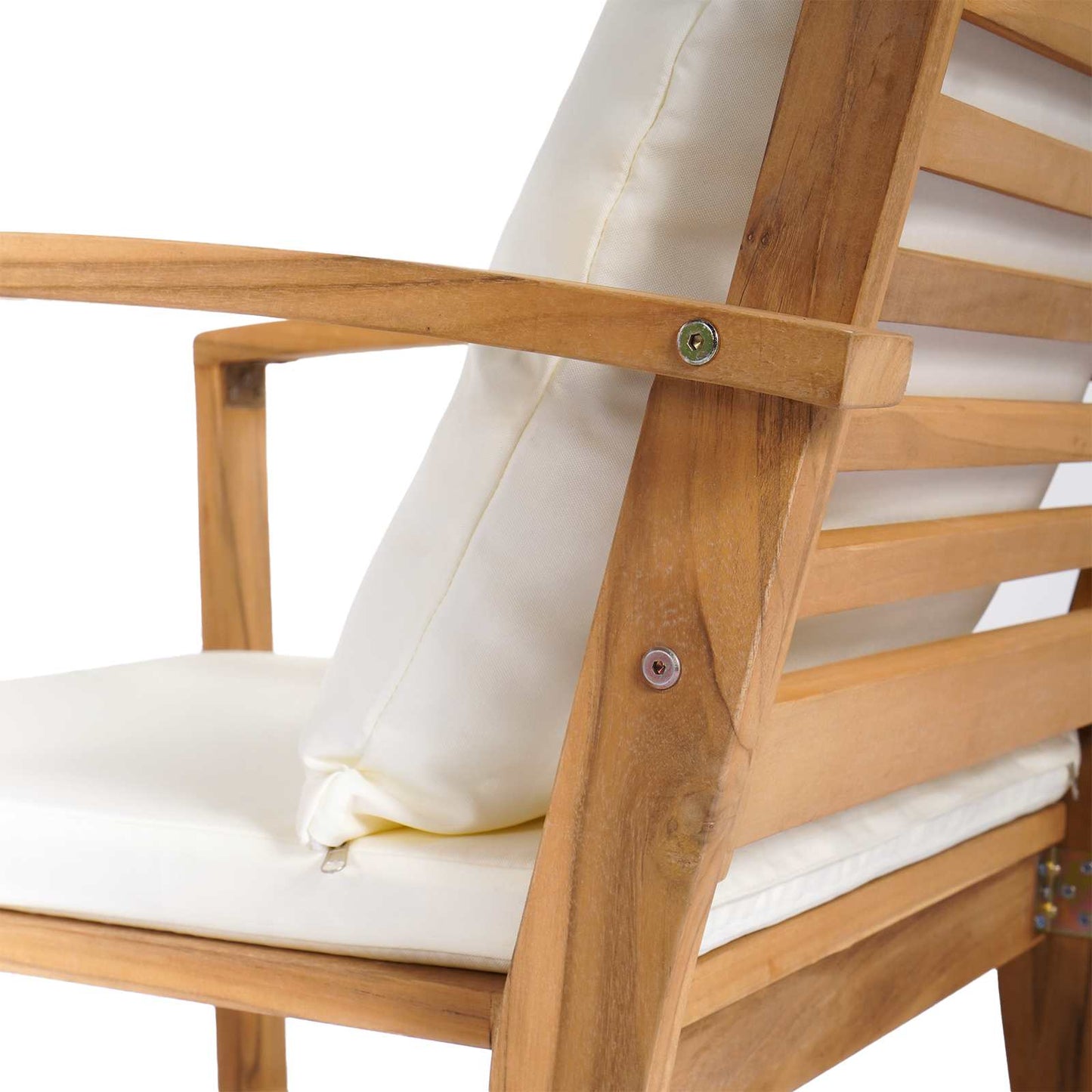 Gartensofa-set 5 pcs Natur Massivholz Teak