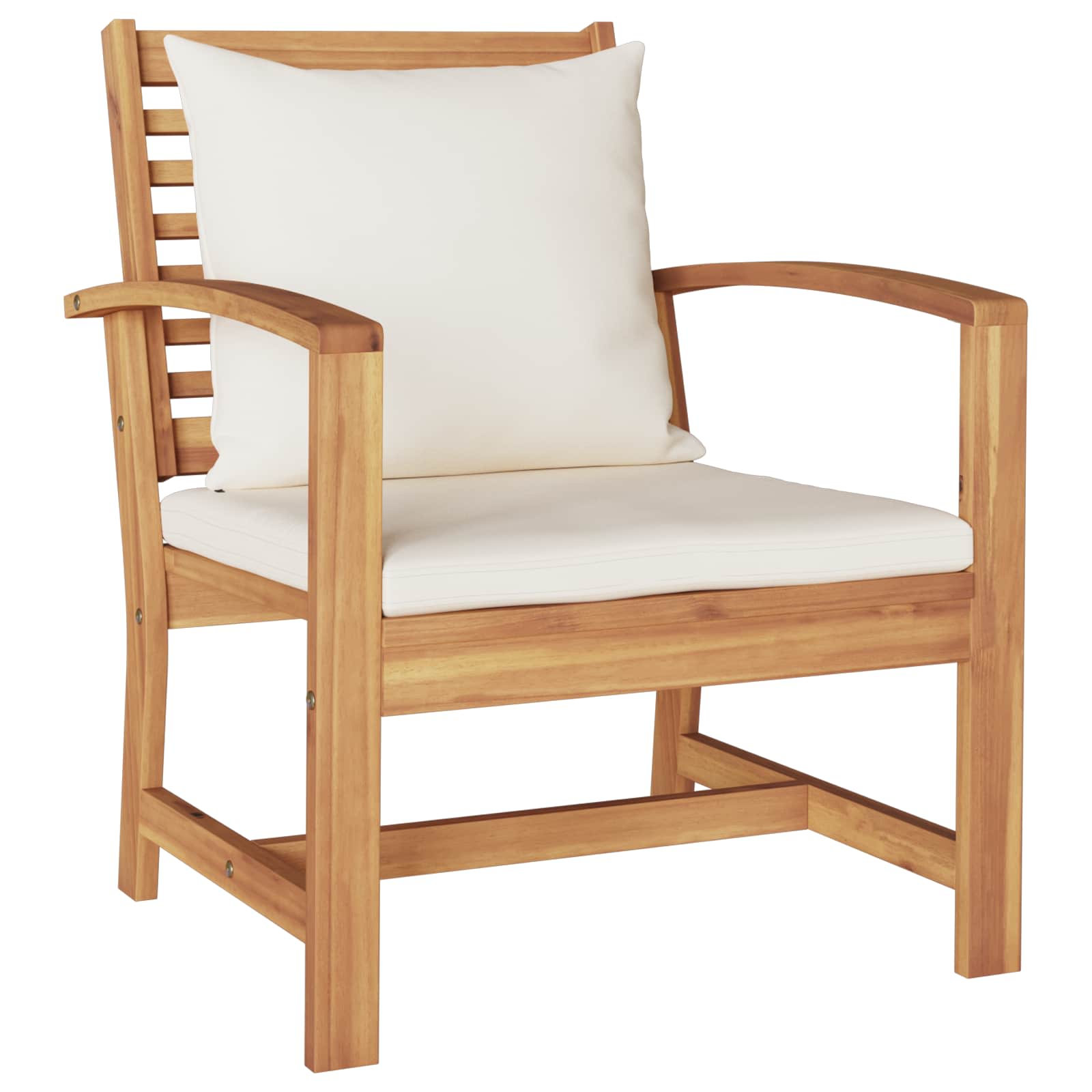 Gartensofa-set 5 Stk. Natur Massives Teakholz