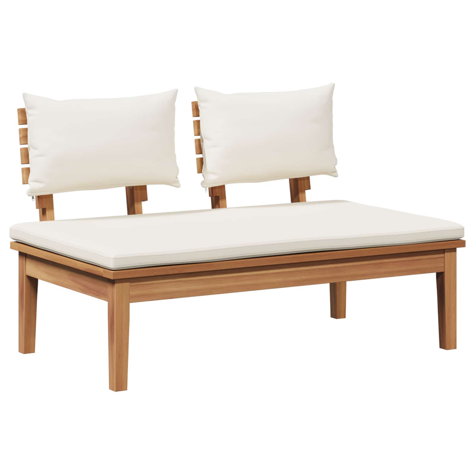 Gartensofa-set 4 stk. Braun und Creme