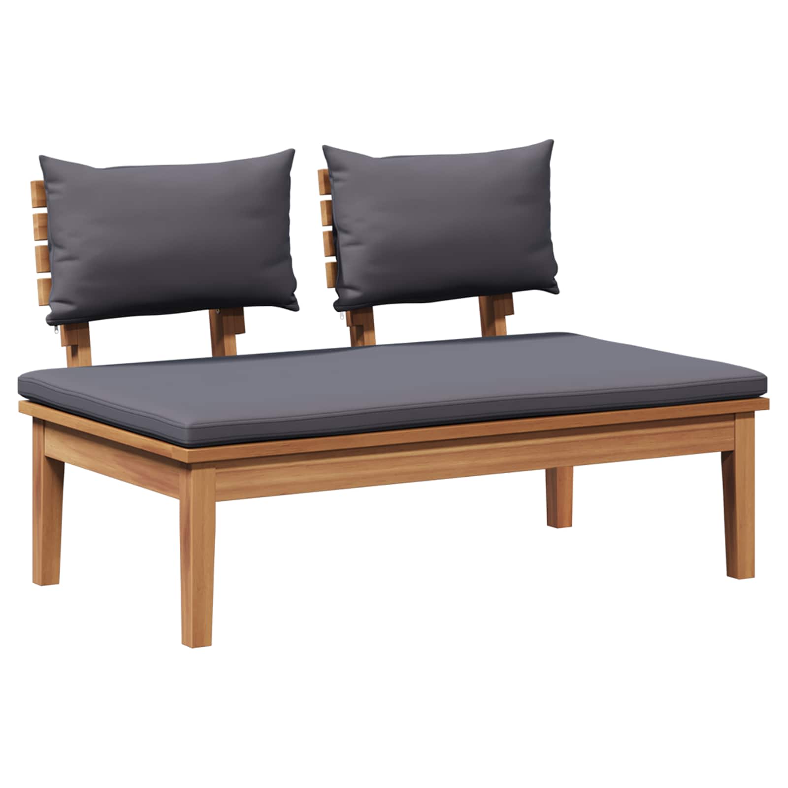 Gartensofa-set 3 stk. Braun und Grau