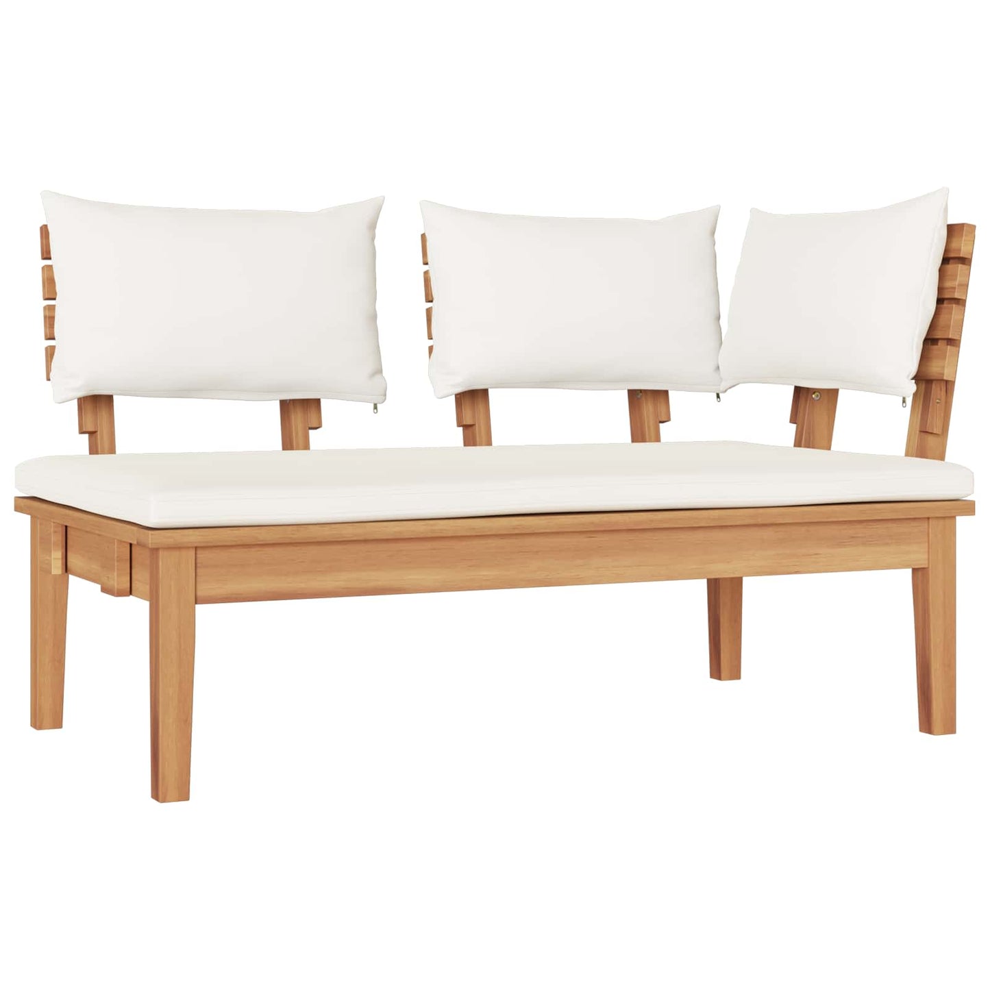 Gartensofa-set 5 stk. Braun und Creme
