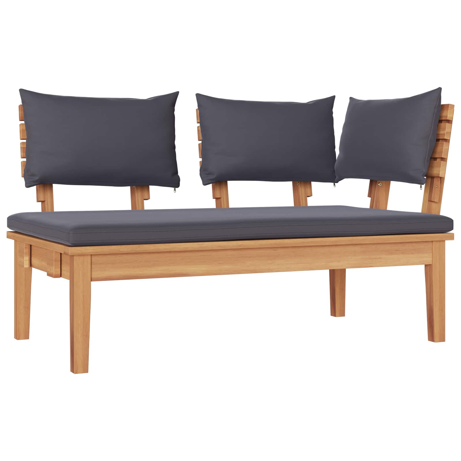 Gartensofa-set 5 stk. Braun und Grau