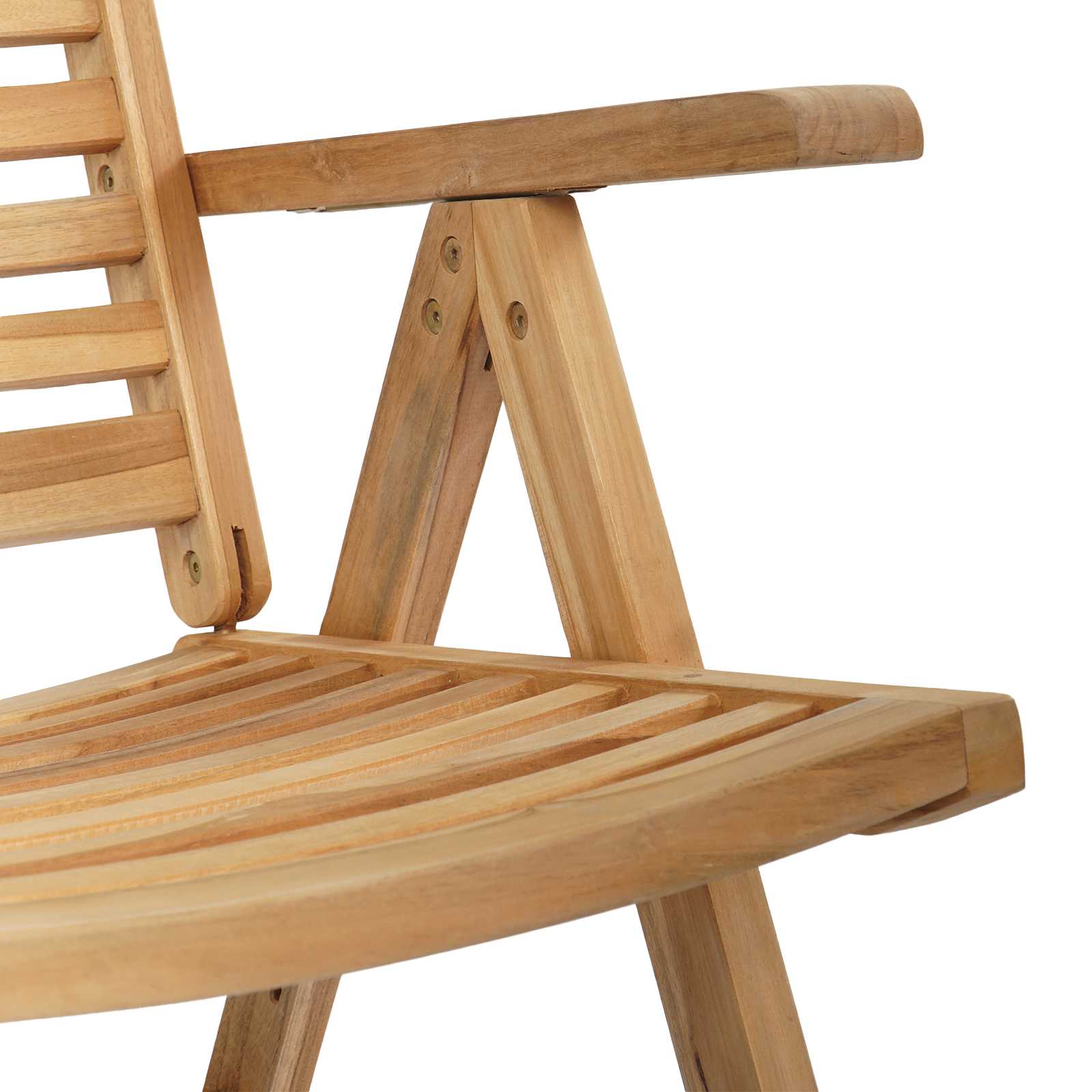 Garten Essgruppe 5 pcs Braun Massivholz Teak
