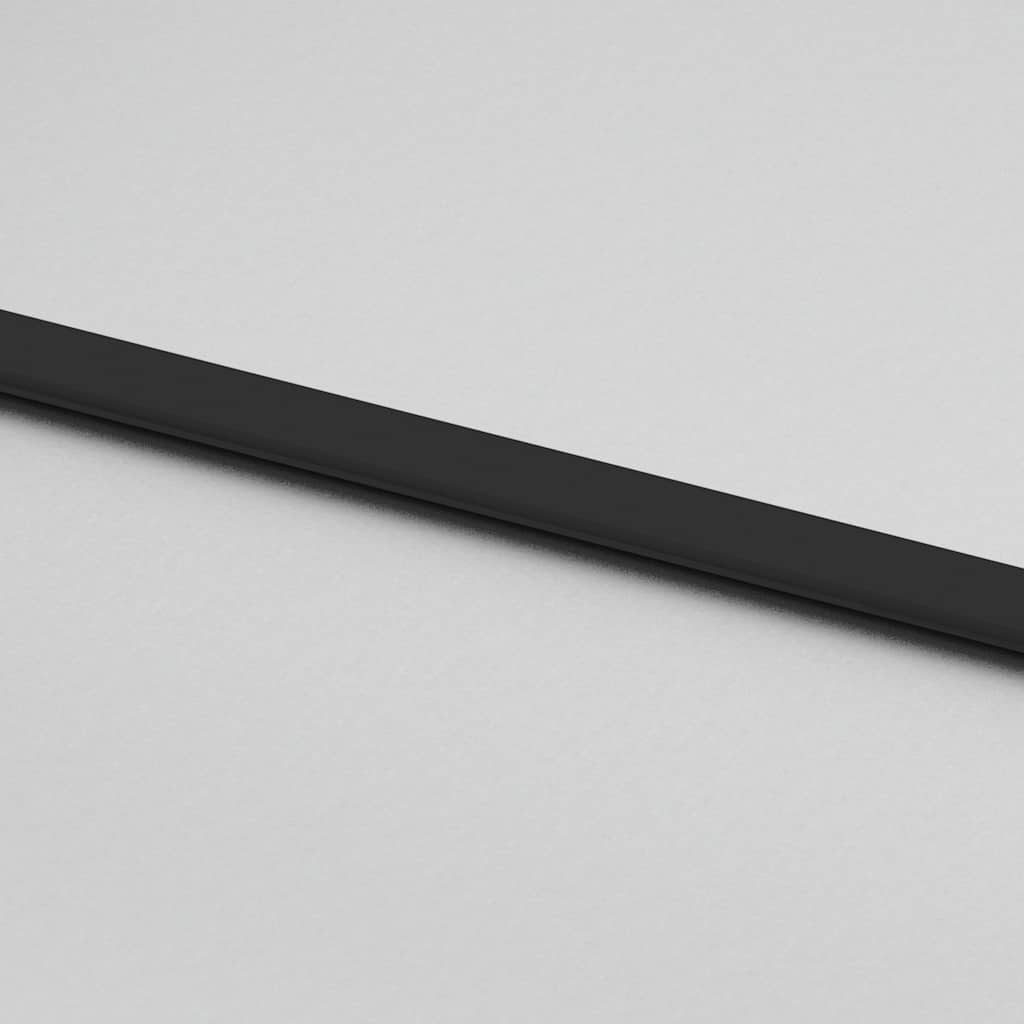Schiebetür mit Beschlag Schwarz 90x205 cm ESG-Glas