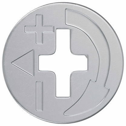 Zapfenschloss-Muttern 4000 stk. Silber Metall