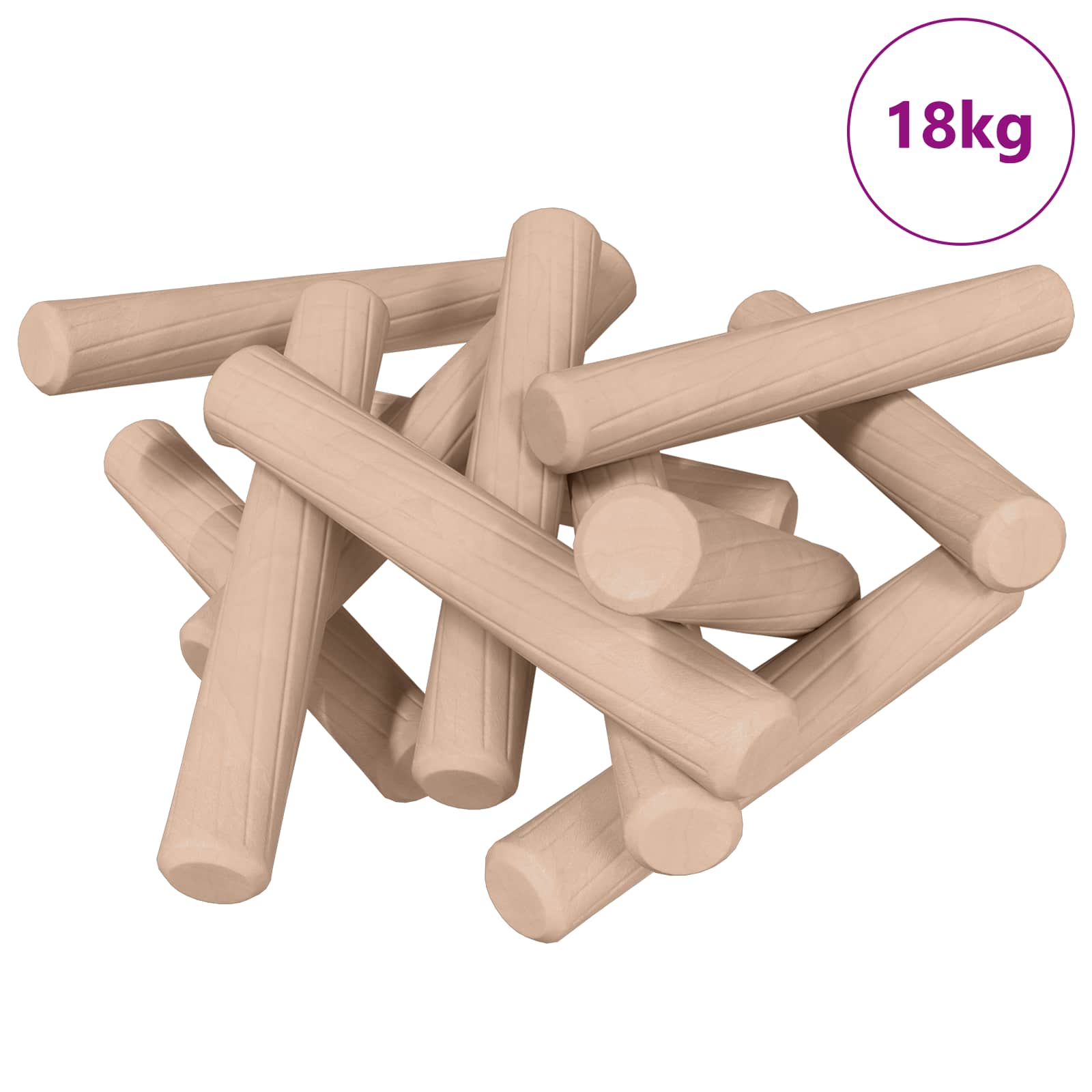 Holzdübel 24000 Stk. Braun Massivholz