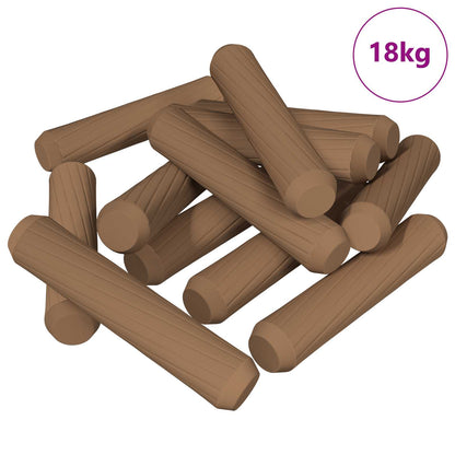Holzdübel 18000 Stk. Braun Massivholz