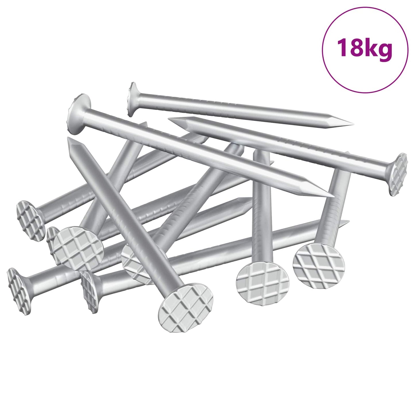 Nägel für Holz 100000 stk. Silber Metall