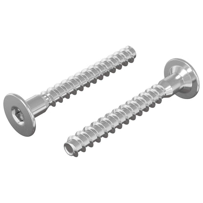 Confirmat-Schrauben 2 Stk. Silber Ø5 x 40 mm Metall