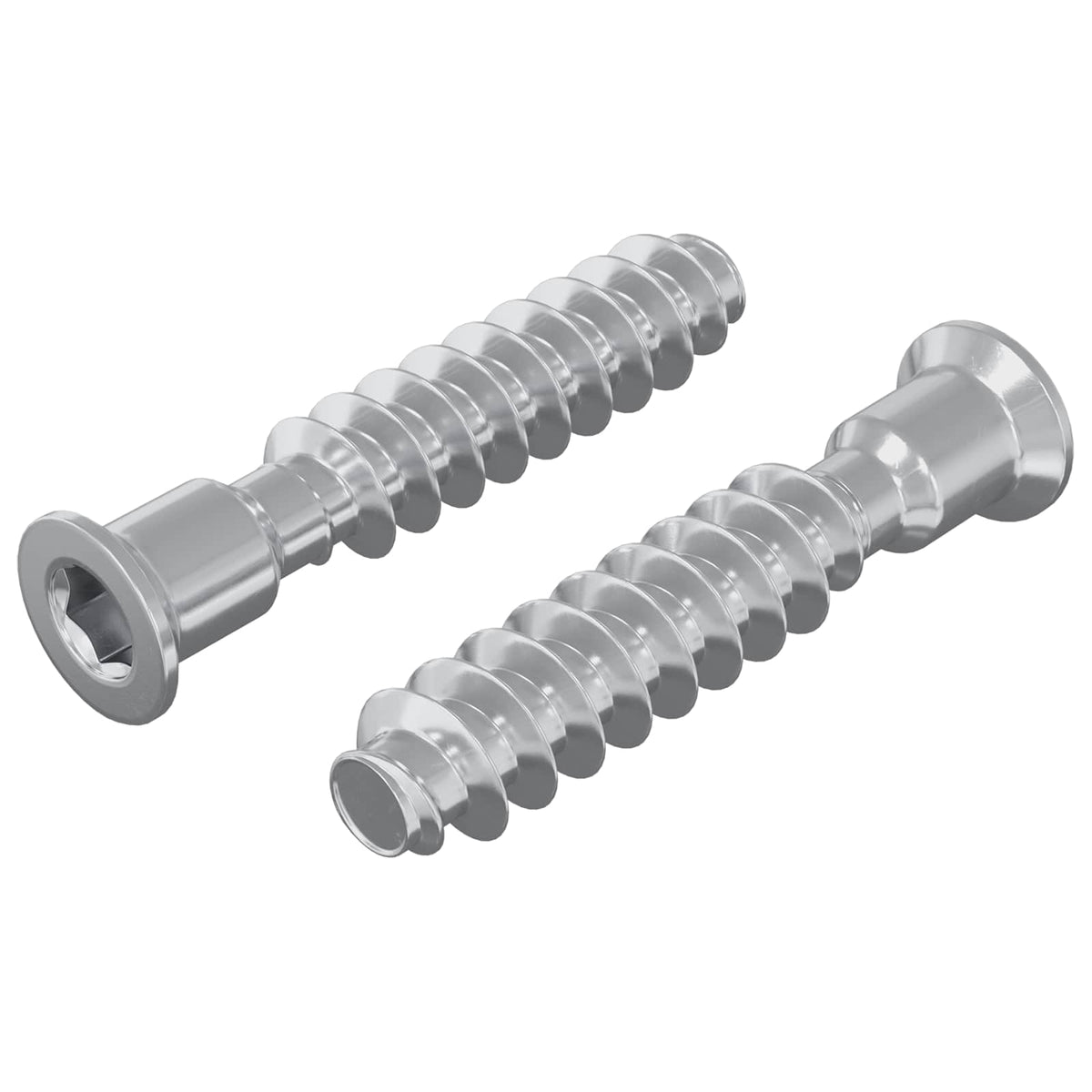 Kopfschraube 2 Stk. Silber M7 x 40 mm Stahl