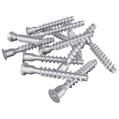 Confirmat-Schrauben 2500 Stk. Silber Metall