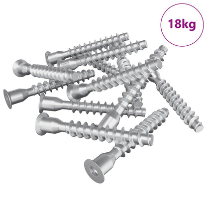 Confirmat-Schrauben 2500 Stk. Silber Metall