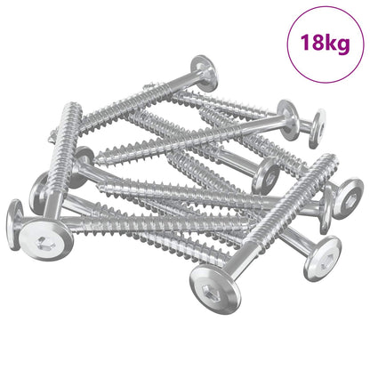 Holzschrauben 1350 Stk. Silber Stahl