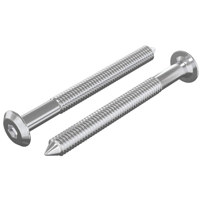 Möbel-Schrauben 2 Stk. Silber M6 x 60 mm Stahl